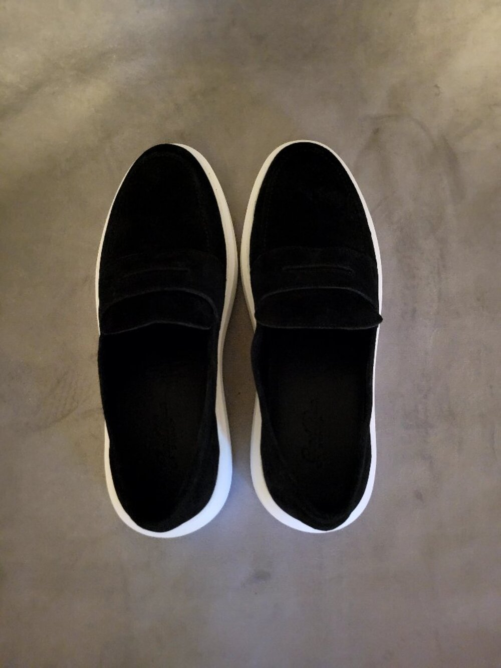 Good Man Brand Legend Loafer Black Suede Penny Dress Sneakers Men's Size 10